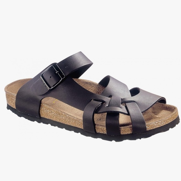 Birkenstock Shoes - Birkenstock Sandals Pisa Dark Brown Leather Straps Boho Size 40 As Is